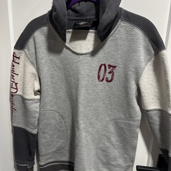 Harley Davidson Hoodie with Pockets - Picture 3 of 10